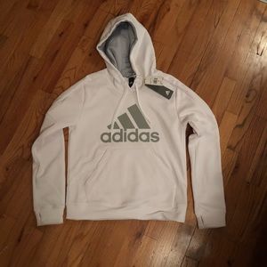 adidas white hoodie (tags)